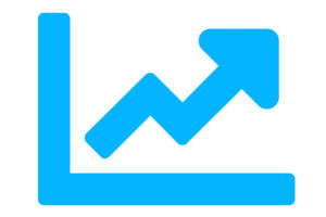 positive growth graph to show success of building your brand